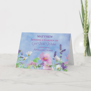 Appendectomy Get Well Wildflowers Card