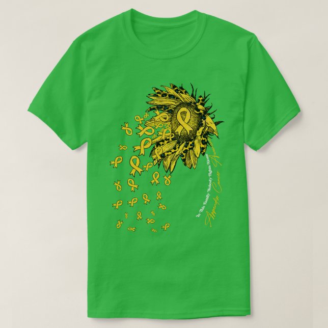 Appendix Awareness sunflower nobody fights alone T-Shirt (Design Front)