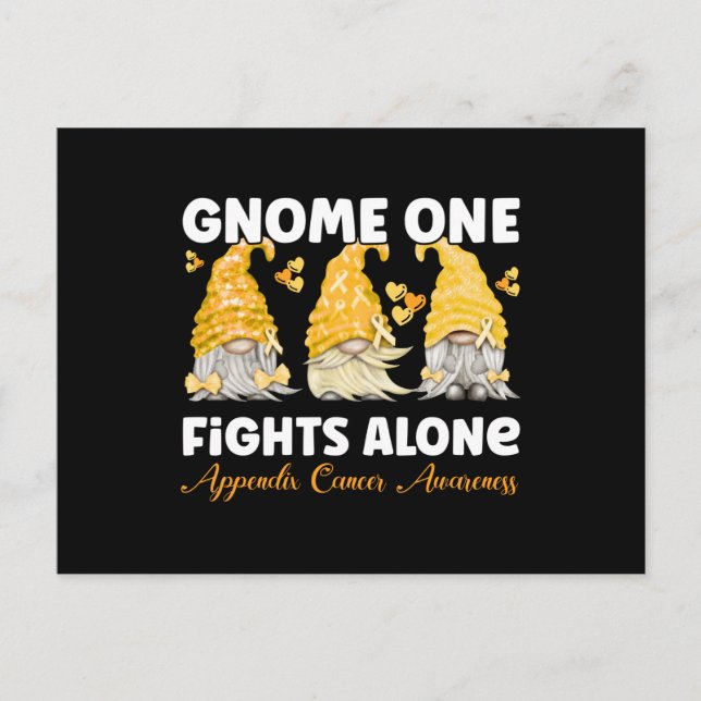 Appendix Cancer Appendicitis Cancer Amber Ribbon Postcard (Front)