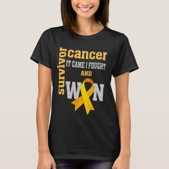 Appendix Cancer Awareness It Came I Fought and Won T-Shirt (Front)