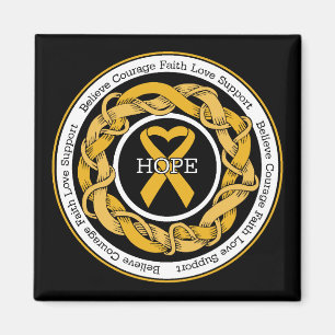Appendix Cancer  Hope Intertwined Ribbon Magnet