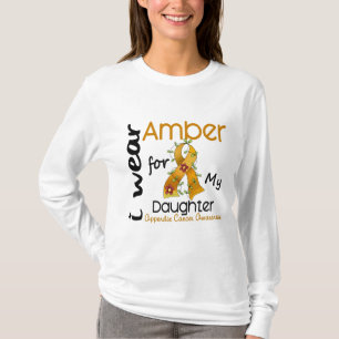 Appendix Cancer I Wear Amber For My Daughter 43 T-Shirt