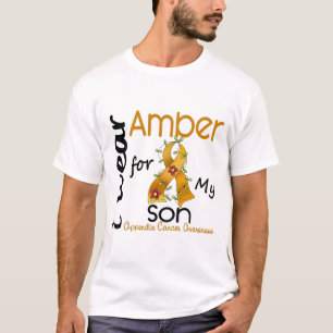 Appendix Cancer I Wear Amber For My Son 43 T-Shirt