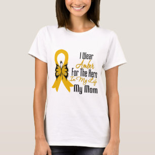 Appendix Cancer Ribbon Hero My Mom T-Shirt