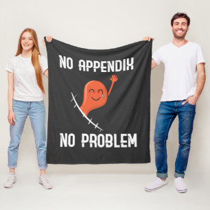 Appendix Removal Sympathy Fleece Blanket