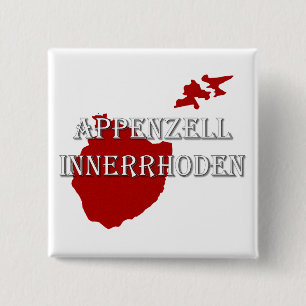 Appenzell Innerrhoden 2 Inch Square Button