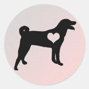 Appenzeller Sennenhund Heart Stickers