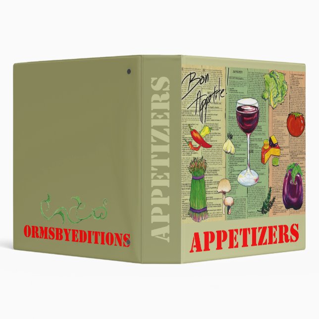 APPETIZERS -  notebook Binder (Background)