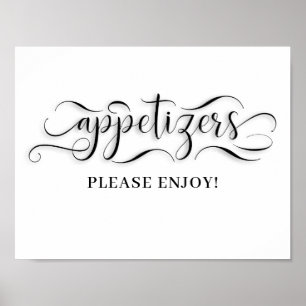 Appetizers Wedding Day Sign