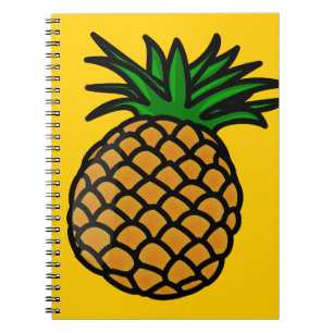 apple-25251 CARTOON PINEAPPLE YUMMY DELICIOUS FRUI Notebook