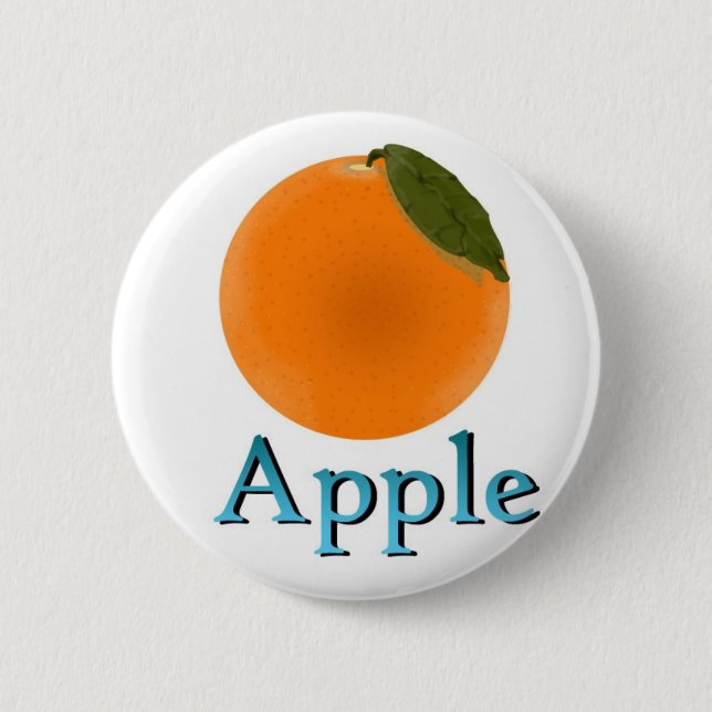 Apple 2 Inch Round Button (Front)
