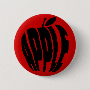 APPLE 2 INCH ROUND BUTTON