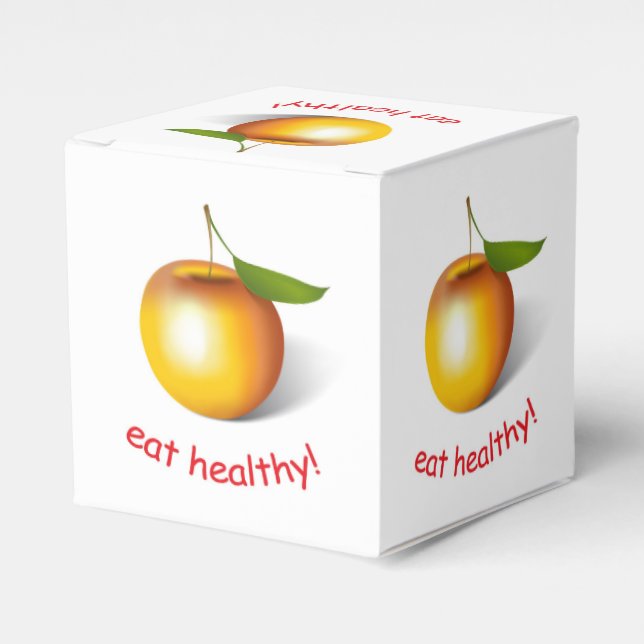 Apple 3-d favor box (Front Side)