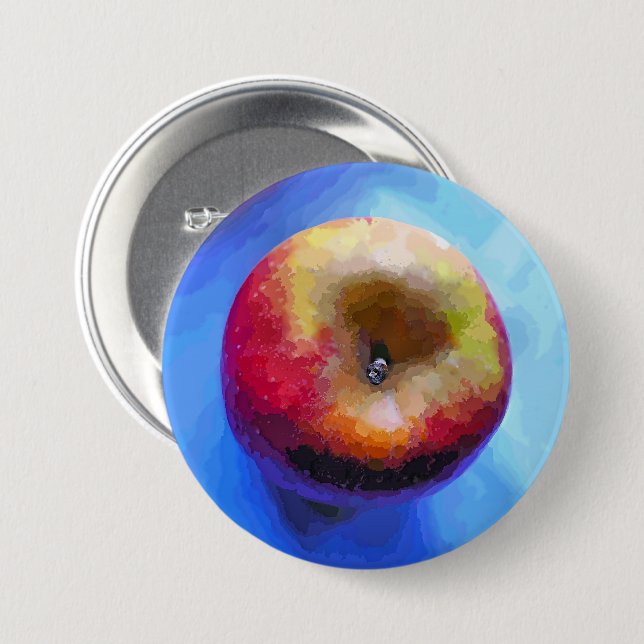 APPLE 3 INCH ROUND BUTTON (Front & Back)