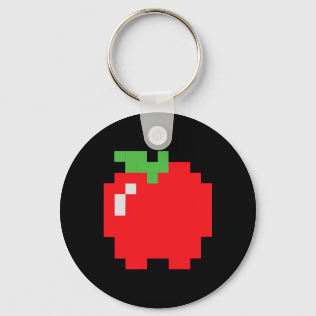Apple 80s Video Game Halloween Group Costume  Keychain (Front)
