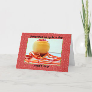 Apple a Day Get Well Card