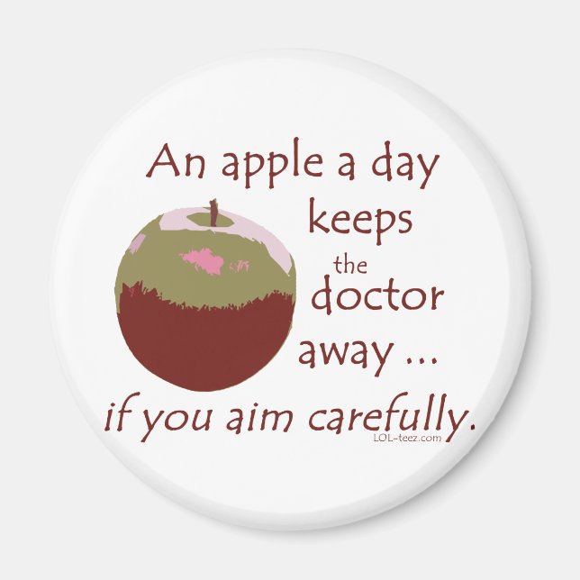 Apple a Day Magnet (Front)