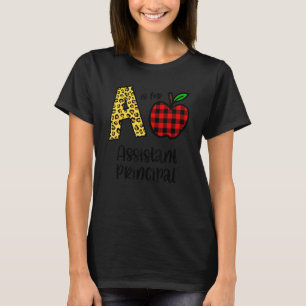 Apple A Is For Assistant Principal Back To School T-Shirt