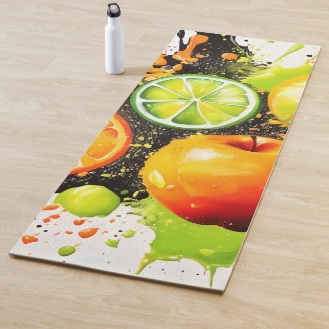 Apple and Citrus Burst Yoga Mat (In Situ)