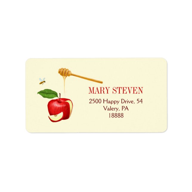 Apple and Honey Address Label - Personalized (Front)