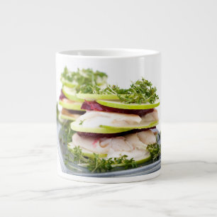 Apple and trout appetizer large coffee mug