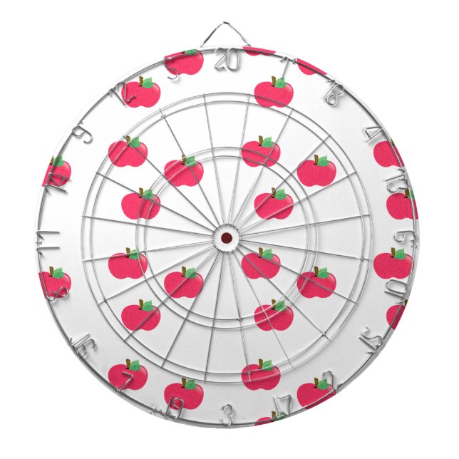 apple apples fruit food vine custom personalize dartboard (Front)