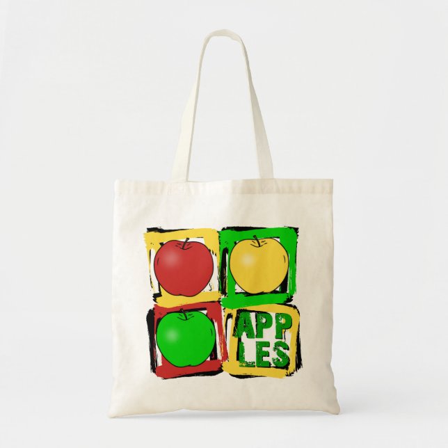 Apple Art Tote Bag (Front)