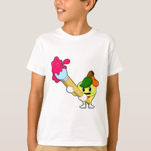 Apple as Painter with Paint brush T-Shirt