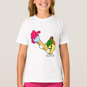 Apple as Painter with Paint brush T-Shirt