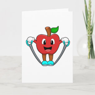 Apple at Fitness with Rope Card