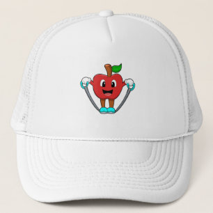 Apple at Fitness with Rope Trucker Hat