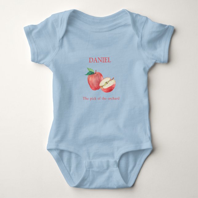 Apple Baby Blue Bodysuit (Front)