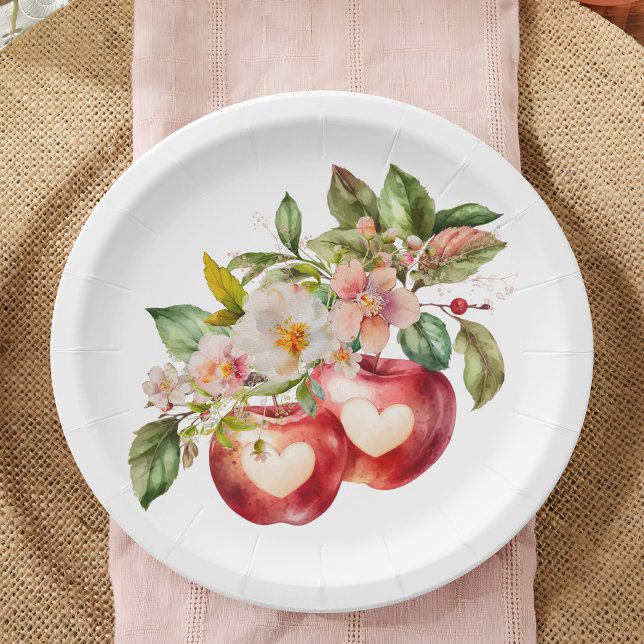 Apple Baby Shower Baby Shower Paper Plate (Creator Uploaded)