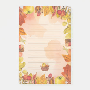Apple Basket & Autumn Glow Post-it Notes