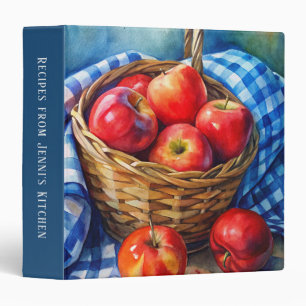 Apple Basket Country Farmhouse Kitchen Recipe Binder
