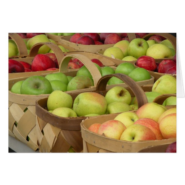 Apple Baskets at Market (Front Horizontal)