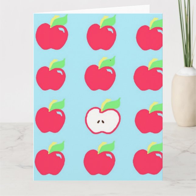 Apple Big Greeting Card (Front)