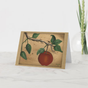 Apple Birthday Card (Large Print)