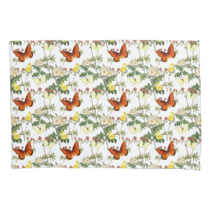 Apple blossom and Butterflies Heritage Images  Pillowcase