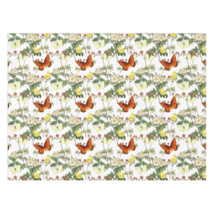 Apple blossom and Butterflies Heritage Images  Tablecloth