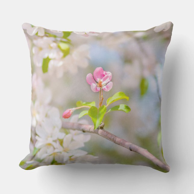 Apple blossom - Beauty Throw Pillow (Front)