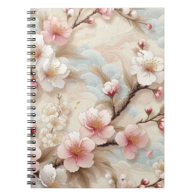 Apple Blossom Branches Notebook (Front)