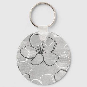 Apple Blossom Dream: Abstract Ornament Keychain