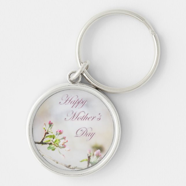 Apple Blossom Mother's Day Keychain (Front)