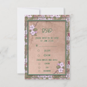 Apple blossom - RSVP card