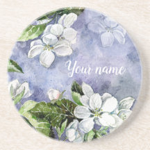 Apple blossom Sandstone Coaster