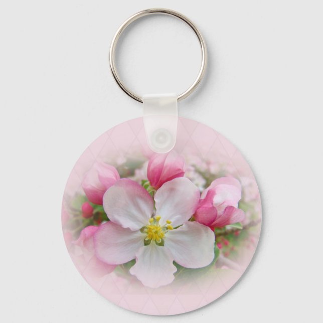 Apple Blossom Time Keychain (Front)
