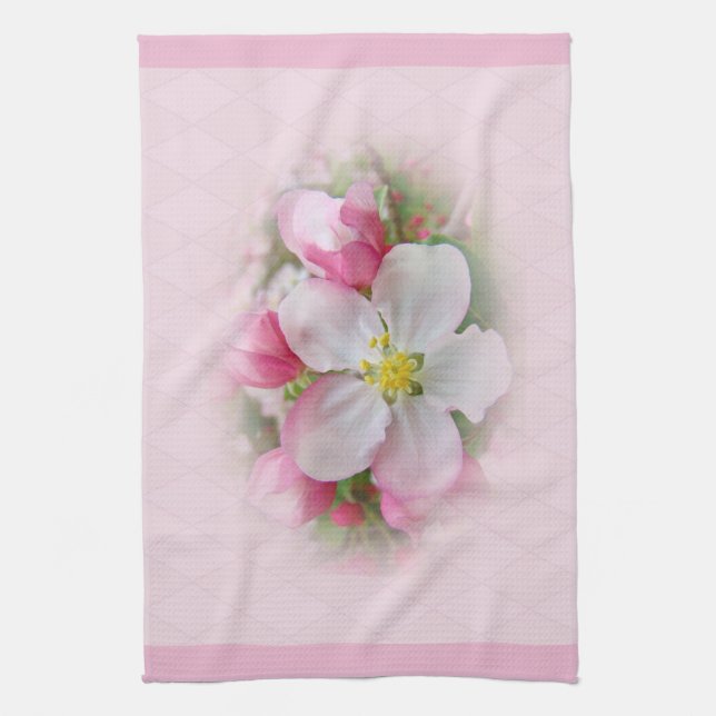 Apple Blossom Time Kitchen Towel (Vertical)