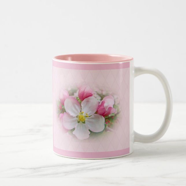 Apple Blossom Time Two-Tone Coffee Mug (Right)