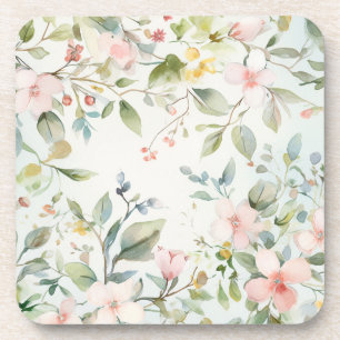 Apple blossoms inspired coaster
